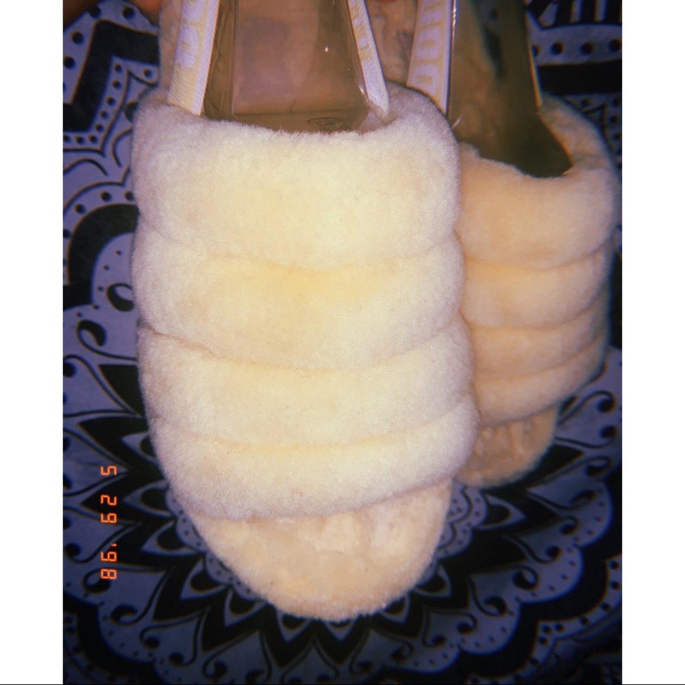 Fluff Yeah Neon Ugg Slides 💛💛